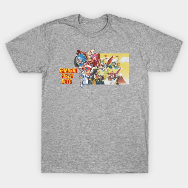 Samurai Pizza Cats T-Shirt by Jaymz Weiss Designz